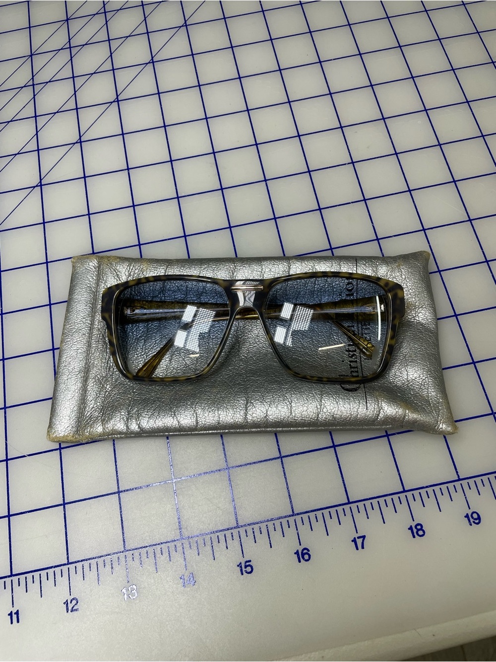 Vintage Christian Dior Aviator Sunglasses 2588 Germany Tortoise Blue